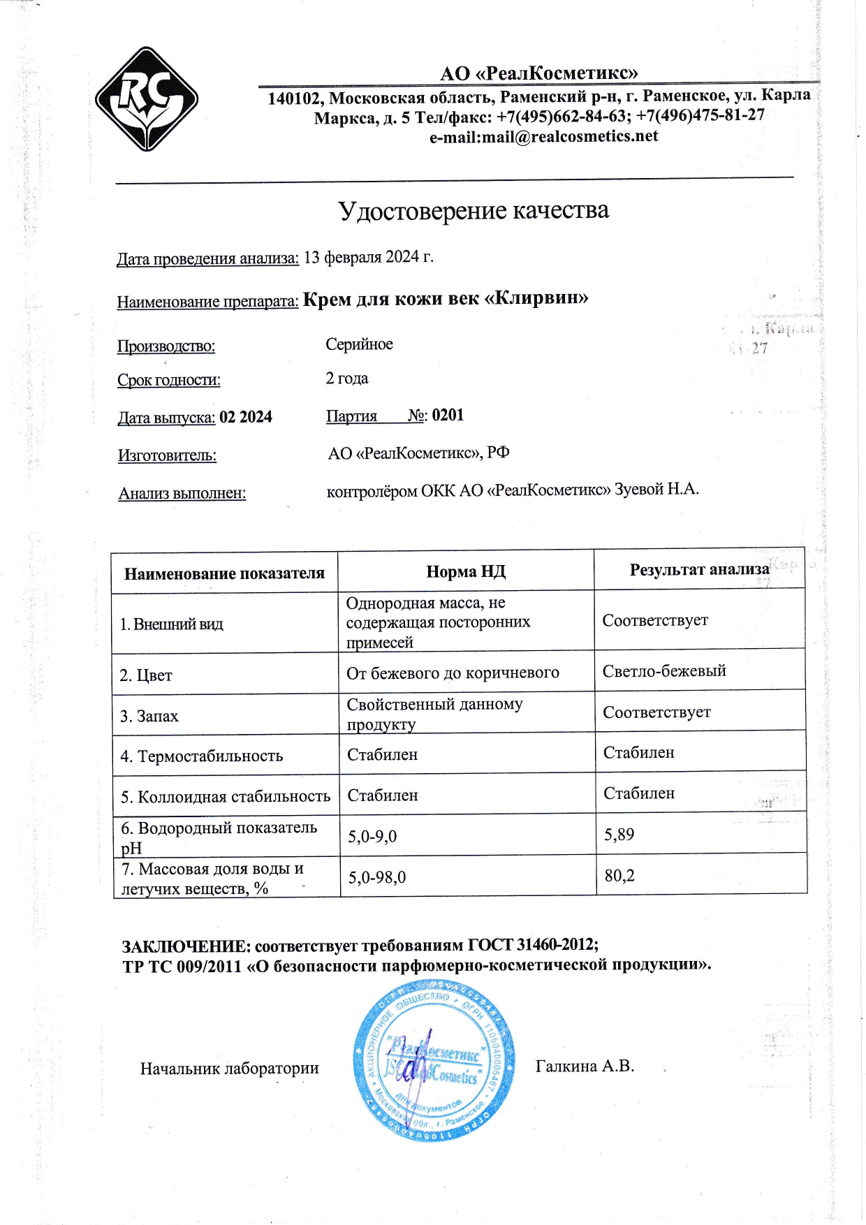 Паспорт №0220240201